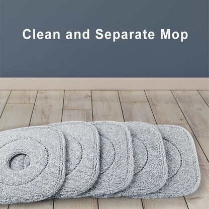 Reusable Gray Microfiber Mop Pads - Eco-Friendly Cleaning Solution
