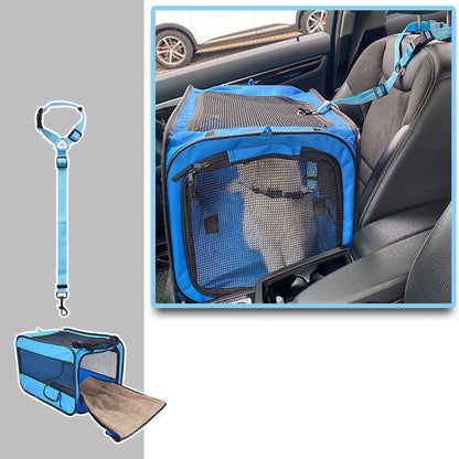 Portable Eco-Friendly Pet Crate for Travel and Home