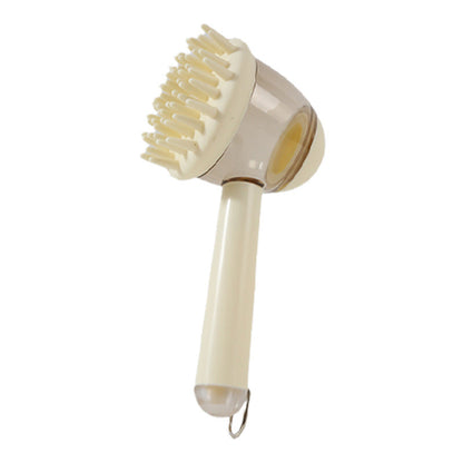 Eco-Friendly Pet Bath Brush with Silicone Bristles