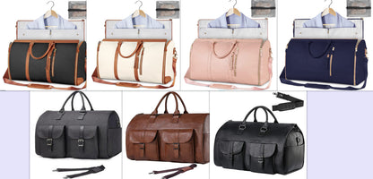Versatile Light Pink Garment & Duffel Bag for Eco-Friendly Travel