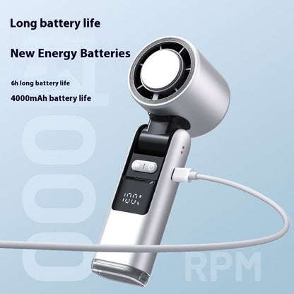 Portable Rechargeable Handheld Fan - Eco-Friendly Cooling Solution