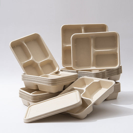 Eco-Friendly Biodegradable Compartmentalized Trays
