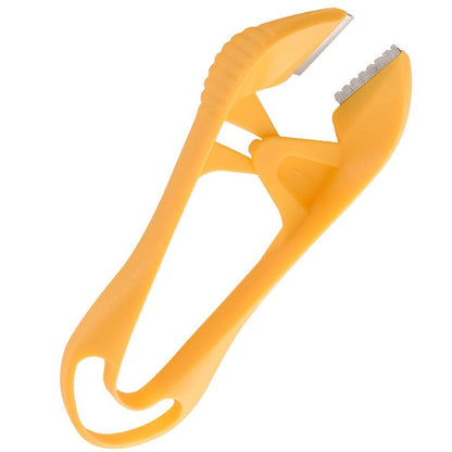 Ergonomic Orange Garlic Peeler - Durable Kitchen Tool