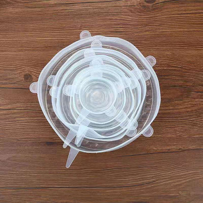 Eco-Friendly Silicone Stretch Lids - Reusable Food Storage Solution