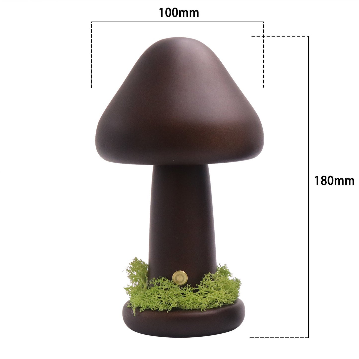 Eco-Friendly Mushroom-Shaped Wooden Lamp for Natural Lighting