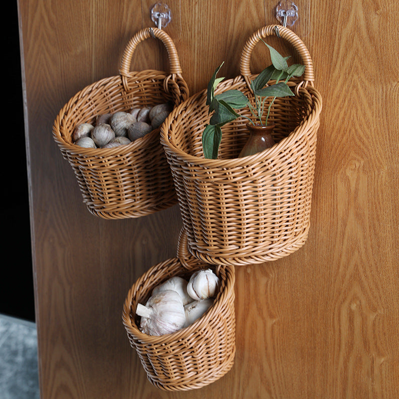 Eco-Friendly Hanging Wicker Baskets for Sustainable Home Organization