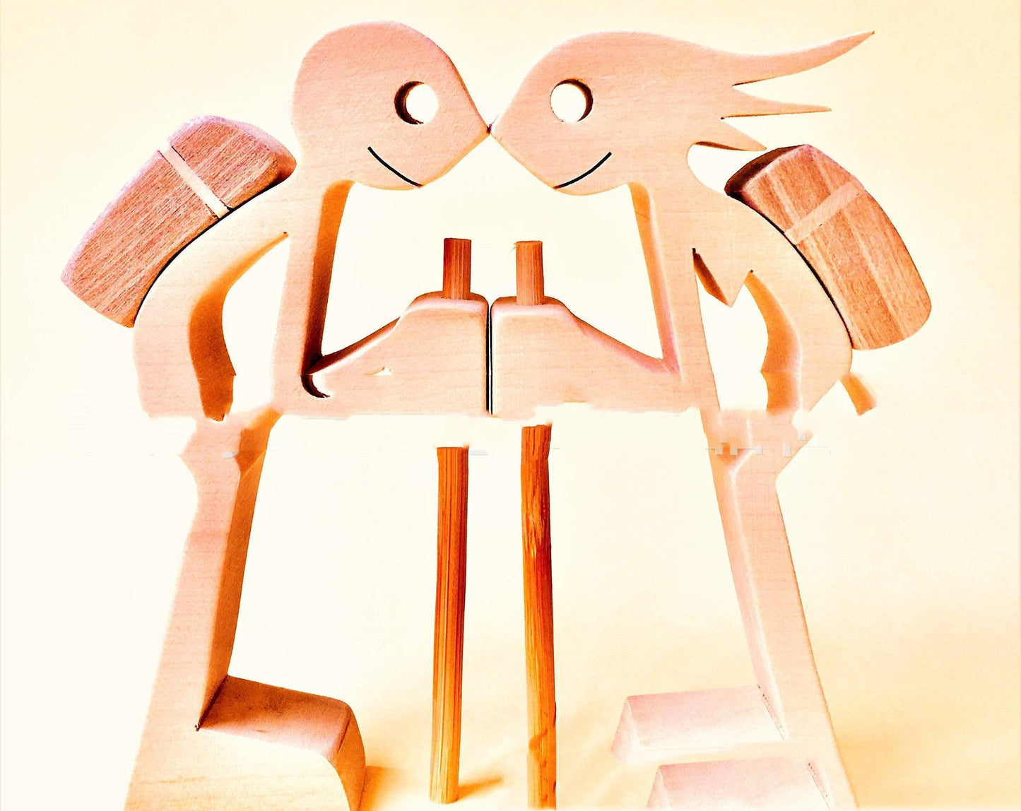 Eco-Friendly Wooden Animal Figurines - Sustainable Home Decor