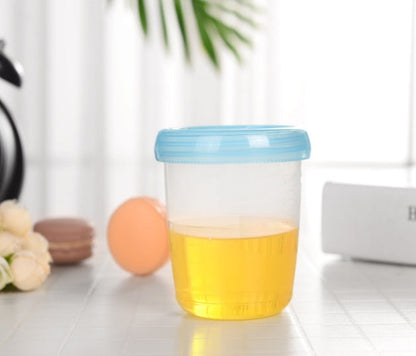 Eco-Friendly Reusable Food Storage Containers - Clear Cylindrical BPA-Free
