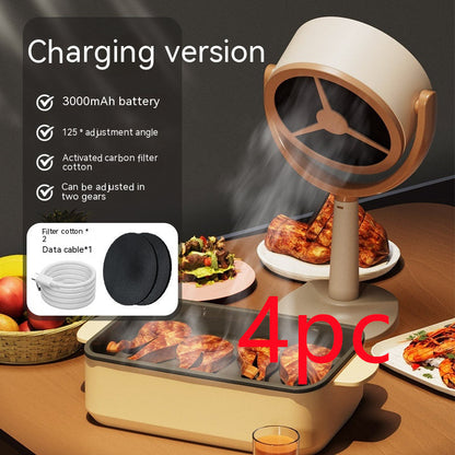 Wireless Portable Range Hood for Smoke Reduction