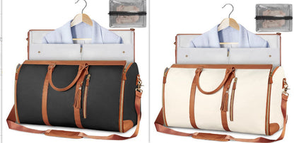 Versatile Light Pink Garment & Duffel Bag for Eco-Friendly Travel