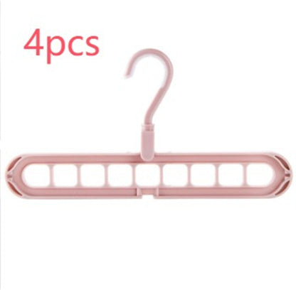 Space-Saving Anti-Skid Folding Hanger with Multi-Slot Design