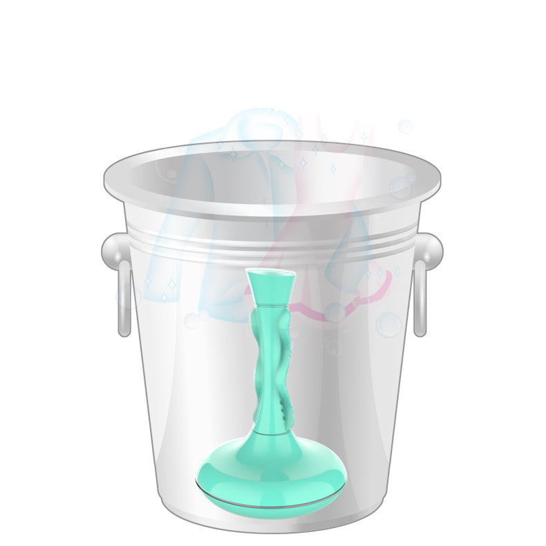 Ergonomic Mint Green Toilet Plunger for Easy Storage and Comfort