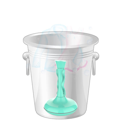 Ergonomic Mint Green Toilet Plunger for Easy Storage and Comfort