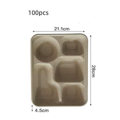 Eco-Friendly Biodegradable Compartmentalized Trays for Sustainable Living