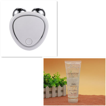 Pink V-Shaped Facial Massager for Wellness and Sustainability