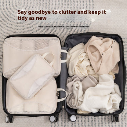 Beige Rectangular Storage Bags - Space-Saving, Durable, Eco-Friendly