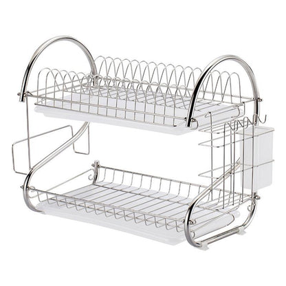Eco-Friendly Bamboo Dish Drying Rack - X-Shaped Foldable Design