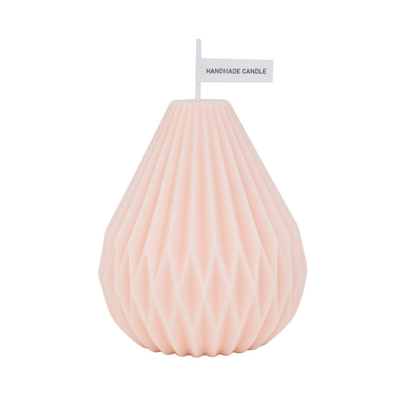 Geometric Pastel Handmade Candles - Eco-Friendly Home Décor