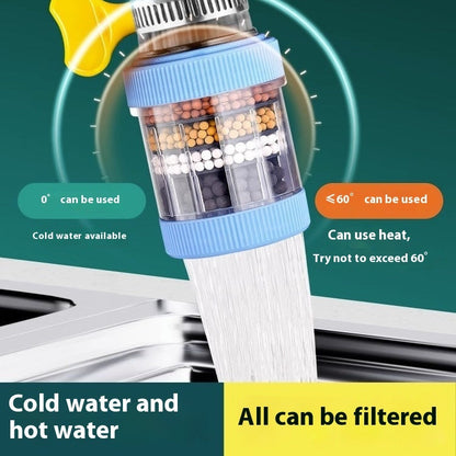 Water-Saving Faucet Water Filter with Replaceable Beads