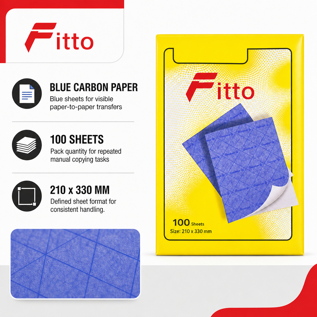 120 Pieces Carbon Papers, Blue, 210 x 330 mm, 100 Sheets for Handwritten and Document Transfers