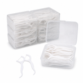 96 Pieces Dental Floss Picks, White, 50 Pieces Per Pack, 12-Pack