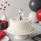 240 Pieces Number 5 Cake Candle, 3 in, Assorted Colour Diamond Design, 1 Piece