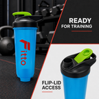 120 Pieces Protein Shaker Bottle with Flip Lid, Blue, 1 Piece