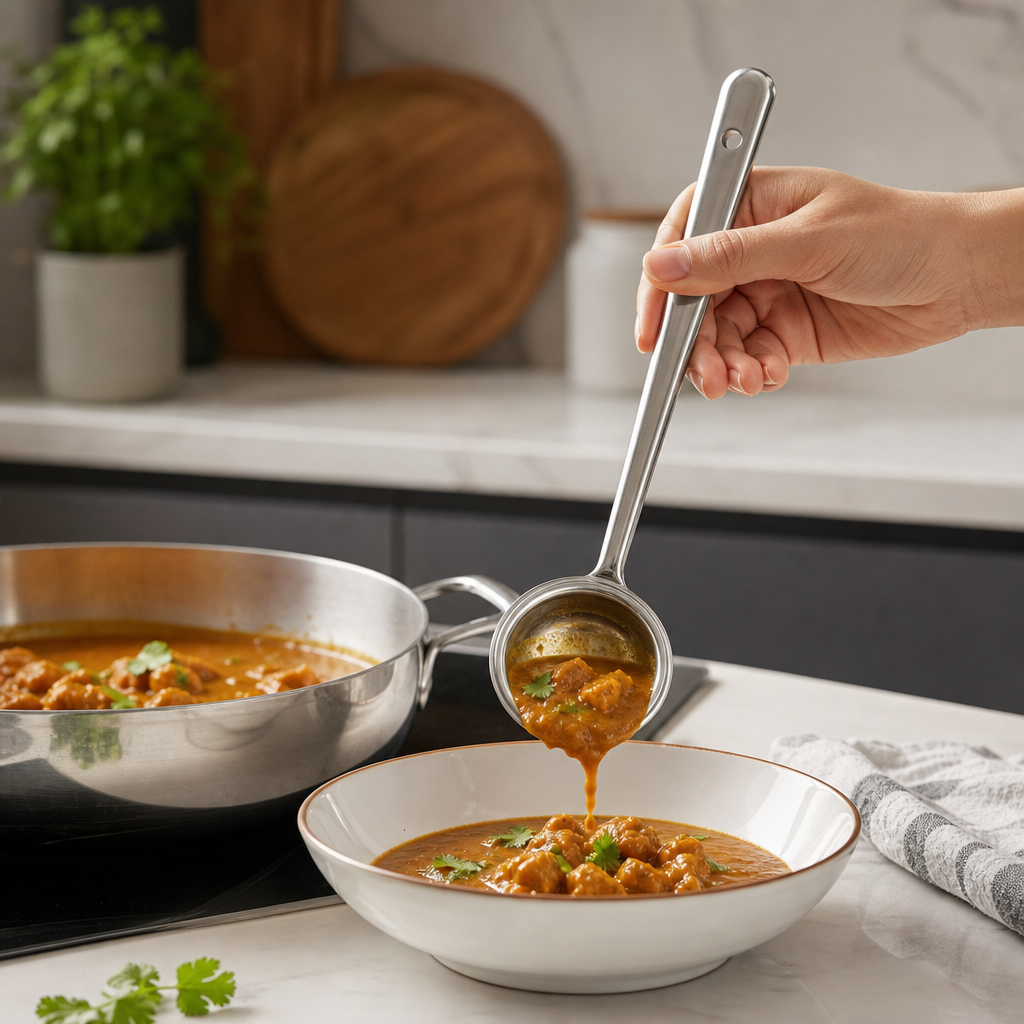 240 Pieces Stainless Steel Deep Curry Ladle, 23.5 cm, 1 Piece
