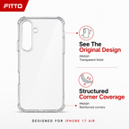 240 Pieces Clear Protective Phone Cases with Reinforced Corners for iPhone 17 Air