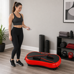 48 Pieces Large Vibration Exercise Platforms with Plastic Housing and Remote Control, Red, 82 x 48 x 19 cm