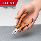 120 Pieces Mini Diagonal Side Cutting Pliers, 4.5 Inch, Orange Blue Silver, 1 Piece