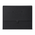 96 Pieces A4 Expanding Document Folder, Black File Organizer with Snap Lock Closure, 1 Piece