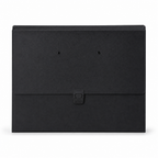 96 Pieces A4 Expanding Document Folder, Black File Organizer with Snap Lock Closure, 1 Piece