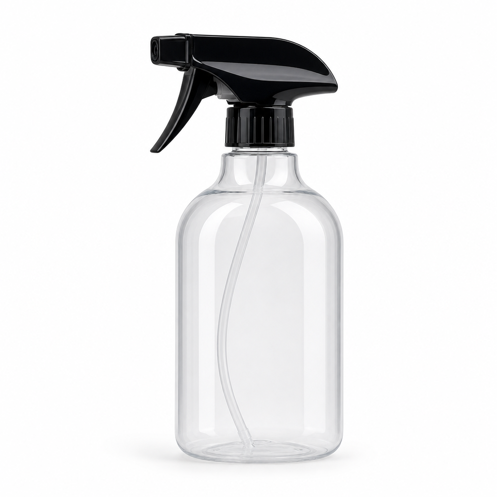 240 Pieces Clear and Black Trigger Spray Bottle, 450 ml, 1 Piece