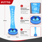 72 Pieces Multicolour LED Christmas Tree Table Lamps, Festive Atmosphere Decor, 33 cm