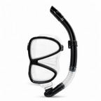 72 Pieces Mask and Snorkel Set, Black, Swimming and Snorkeling Accessory