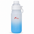 96 Pieces Blue Transparent Sports Water Bottles with Carry Cap, 500 ml, 1 Piece