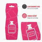240 Pieces Hanging Card Car Air Fresheners, Hawaii Scent, For You Design, Pink, 20 x 8 cm
