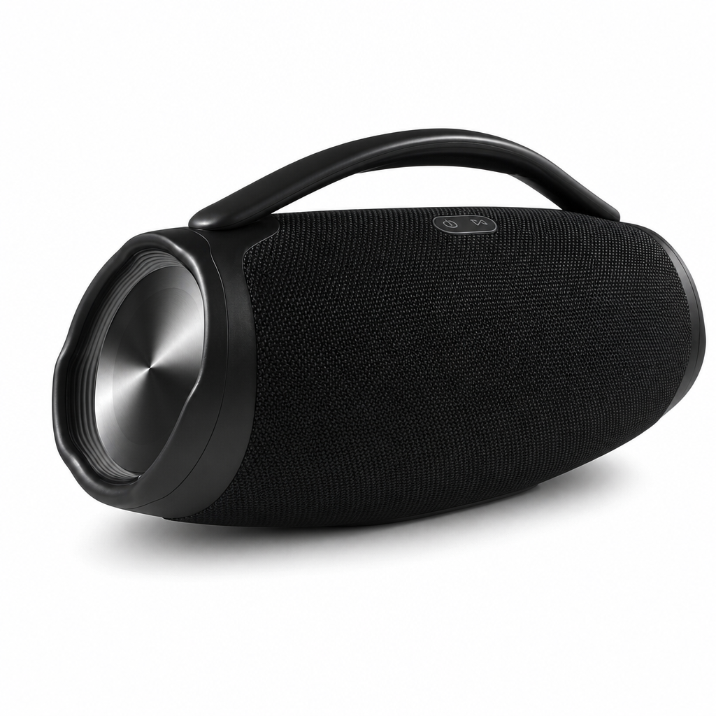 48 Pieces Wireless Boombox Speaker with Carry Handle, Bluetooth 5.1, Black