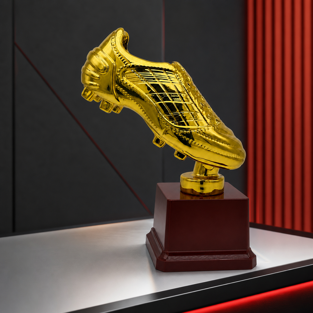96 Pieces Football Boot Trophy, 20 cm Gold Award Display for Sports Recognition and Achievement