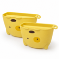 120 Pieces Yellow Silicone Pot Handle Clips, Animal Design, 2-Piece Set for Cookware Handles