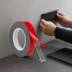 120 Pieces Grey Double-Sided Mounting Tape with Red Release Film, 10 mm x 12 m
