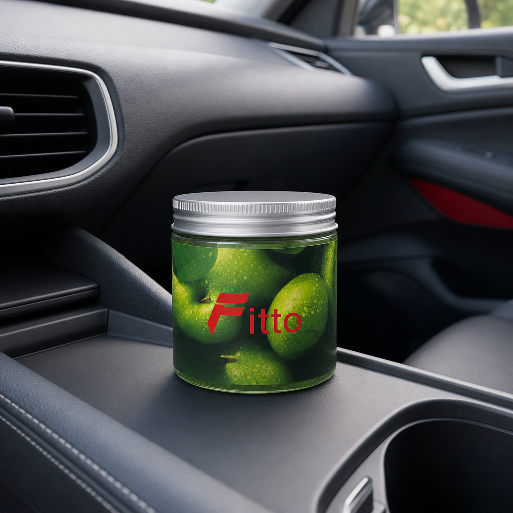 120 Pieces Car Air Fresheners Jelly, Green Apple Scent, 220 g