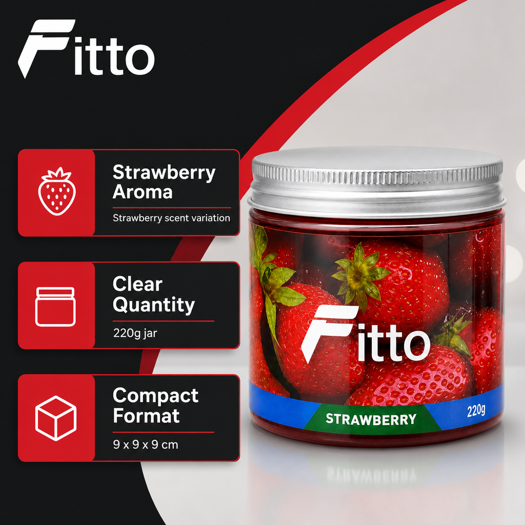120 Pieces Car Air Fresheners Jelly Strawberry Scent 220g