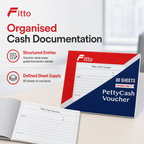 240 Pieces Petty Cash Voucher Books, A5, 145 x 210 mm, 80 Sheets, 1 Piece