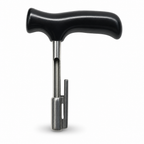 120 Pieces Coconut Opener Tool, Black and Silver Manual Piercing Utensil with Plastic Handle, 1 Piece