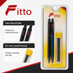 120 Pieces Mechanical Pencils with 0.7 mm Lead Refill, Dark Barrel, 2-Pack