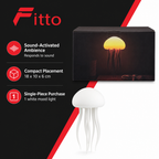 96 Pieces White Sound-Activated Colour Mood Light, 1 Piece, 18 x 10 x 6 cm