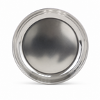 96 Pieces Stainless Steel Rice Plate, Round Serving Tablewares, 23 cm