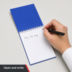 240 Pieces A6 Executive Spiral Notebook, 105 × 148 mm, 50 Sheets, Blue Cover